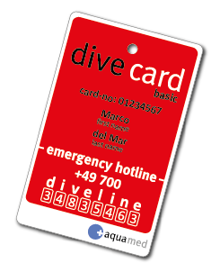 aquamed dive card